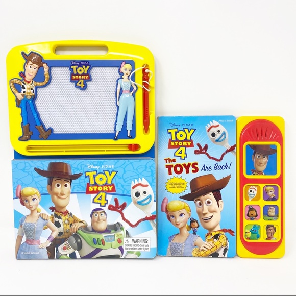 DISNEY PIXAR TOY STORY 4 Drawing Board & Books Set